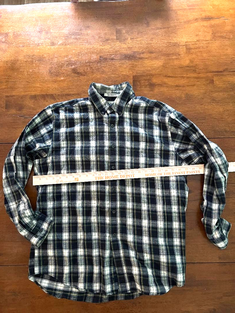 Mens L.L.Bean Traditional Fit Long Sleeve Flannel Shirt, Size L